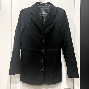 Fay faux black suede jacket